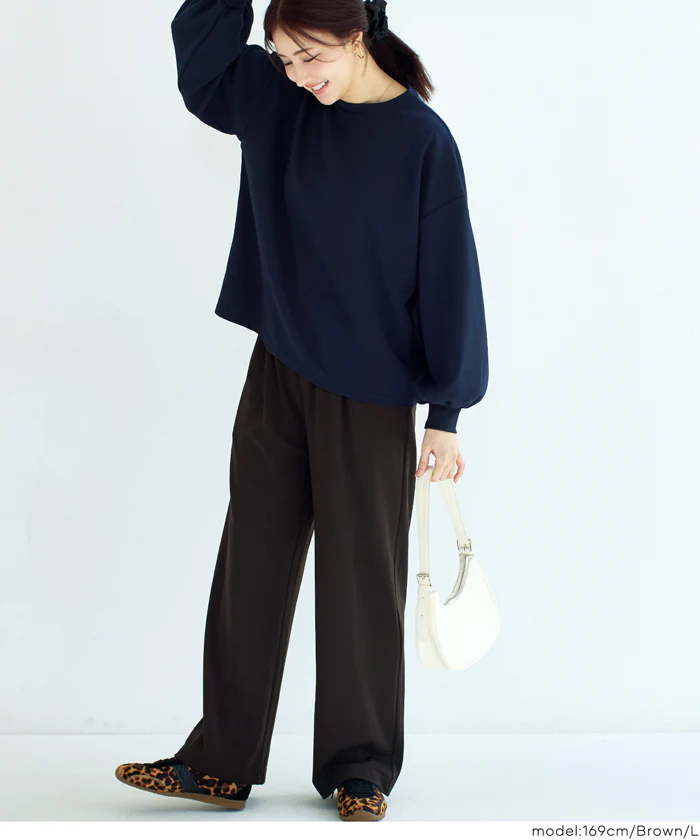 カットジョーゼットワイドパンツ レディース メール便不可 - Image 11