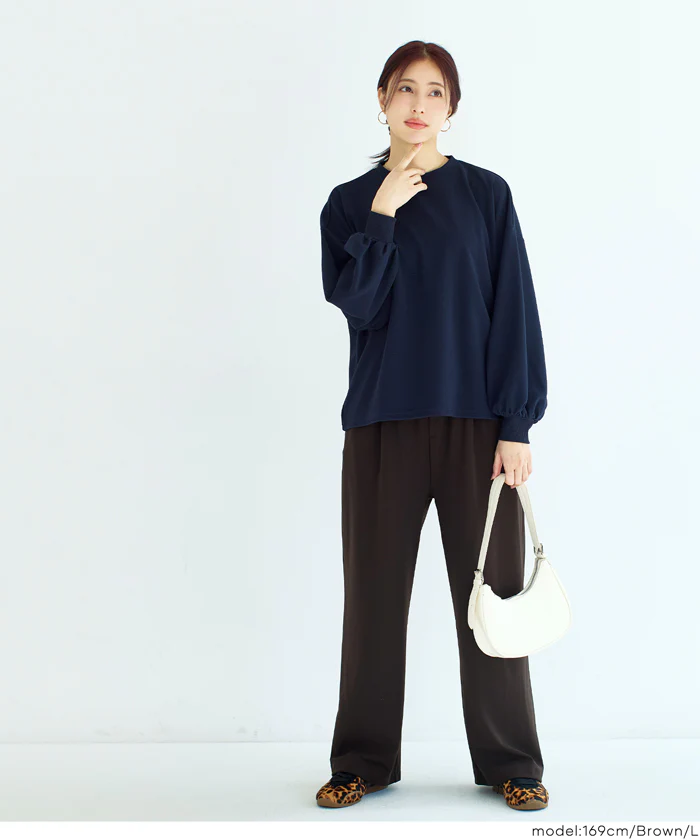 カットジョーゼットワイドパンツ レディース メール便不可 - Image 12