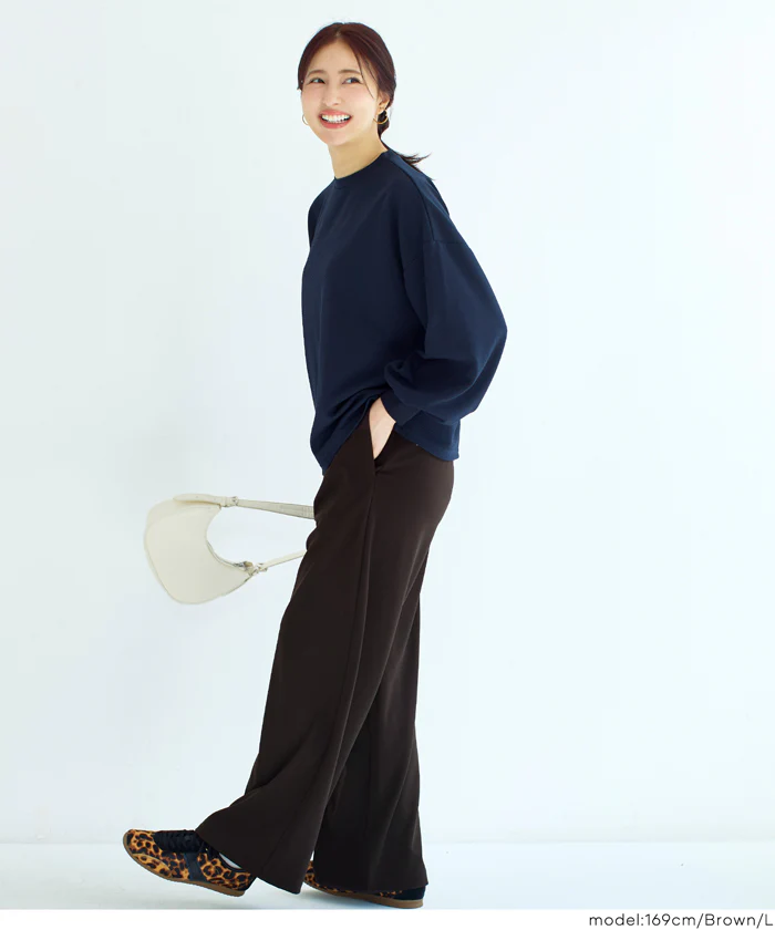 カットジョーゼットワイドパンツ レディース メール便不可 - Image 13
