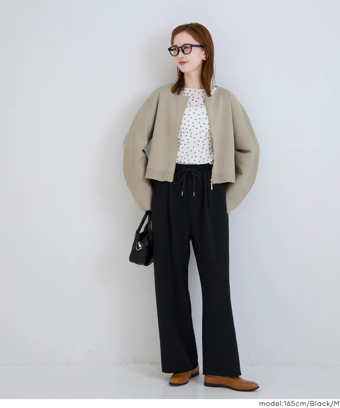 カットジョーゼットワイドパンツ レディース メール便不可 - Image 3