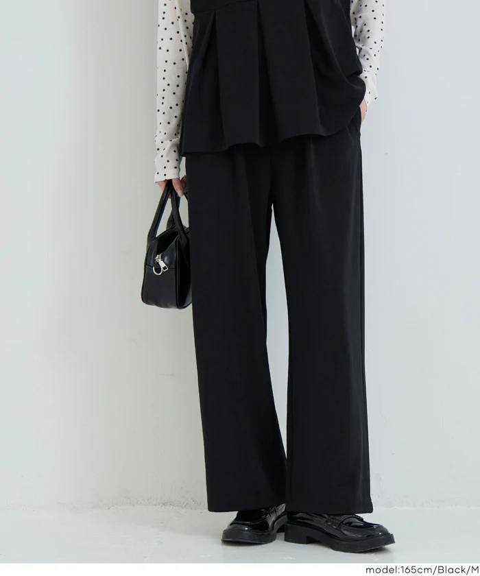 カットジョーゼットワイドパンツ レディース メール便不可 - Image 8