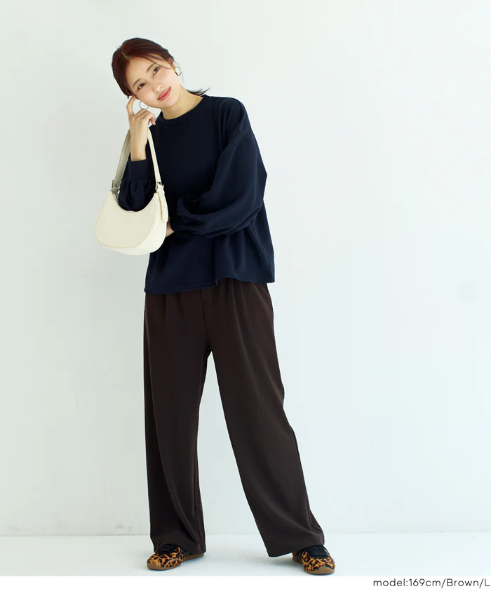 カットジョーゼットワイドパンツ レディース メール便不可 - Image 9
