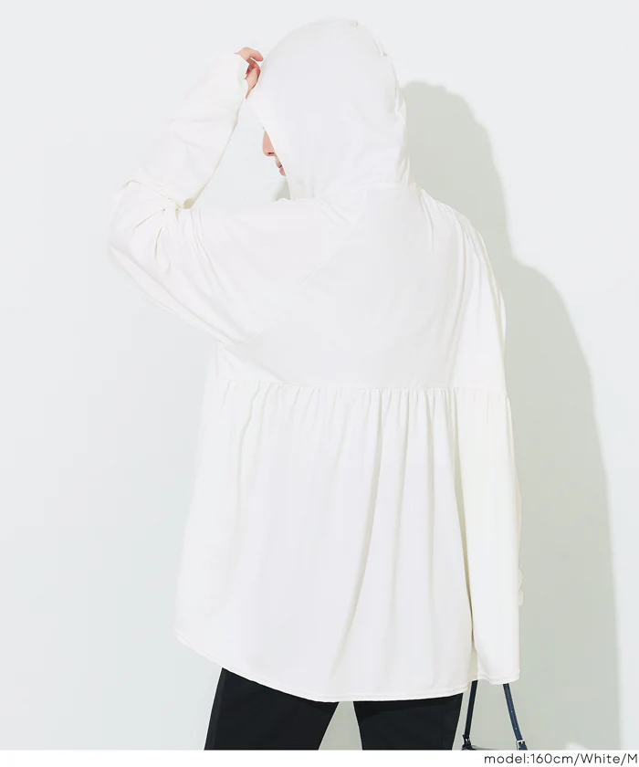 UVカットバックギャザーパーカー レディース メール便不可【田中里奈様着用】 - Image 10