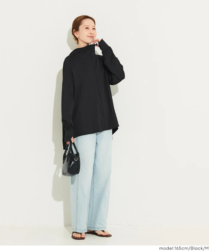 UVカットバックギャザーパーカー レディース メール便不可【田中里奈様着用】 - Image 11