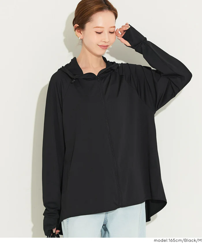 UVカットバックギャザーパーカー レディース メール便不可【田中里奈様着用】 - Image 13