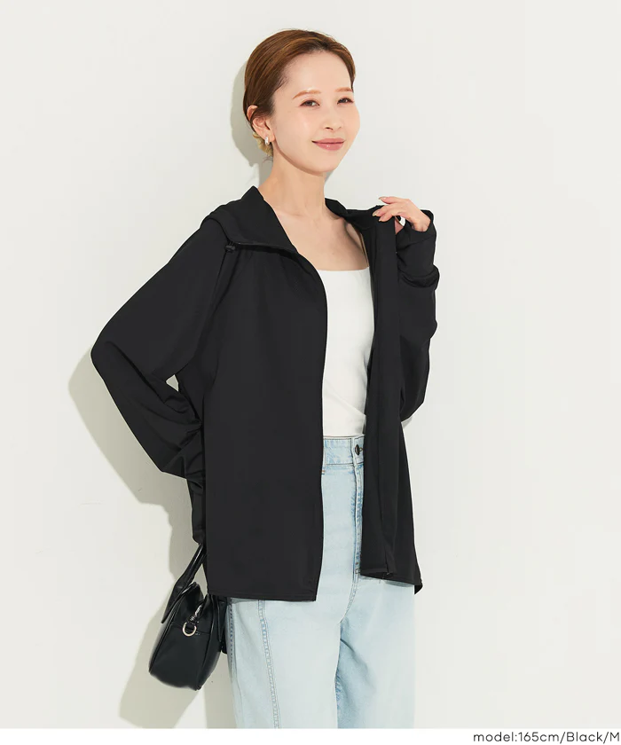 UVカットバックギャザーパーカー レディース メール便不可【田中里奈様着用】 - Image 15