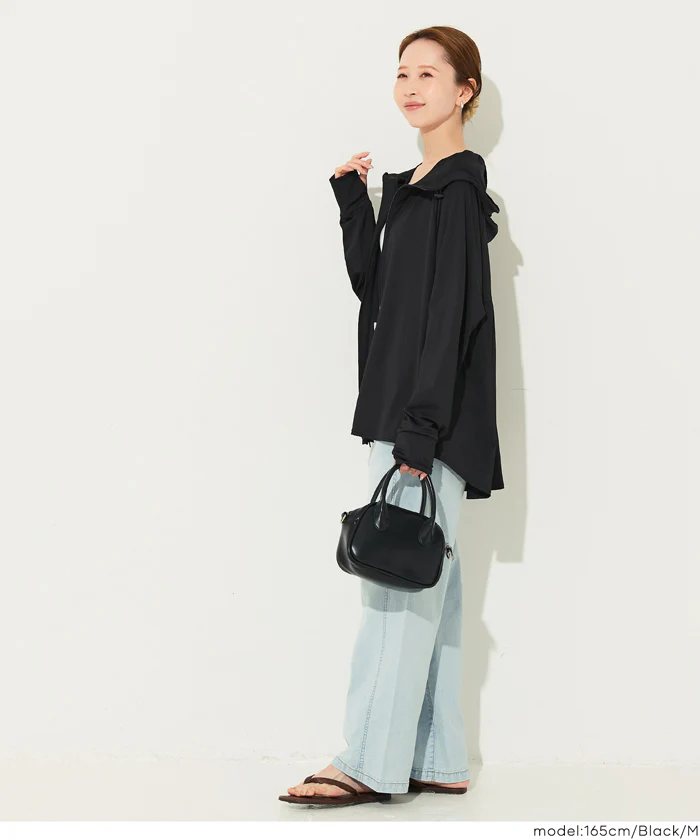 UVカットバックギャザーパーカー レディース メール便不可【田中里奈様着用】 - Image 16