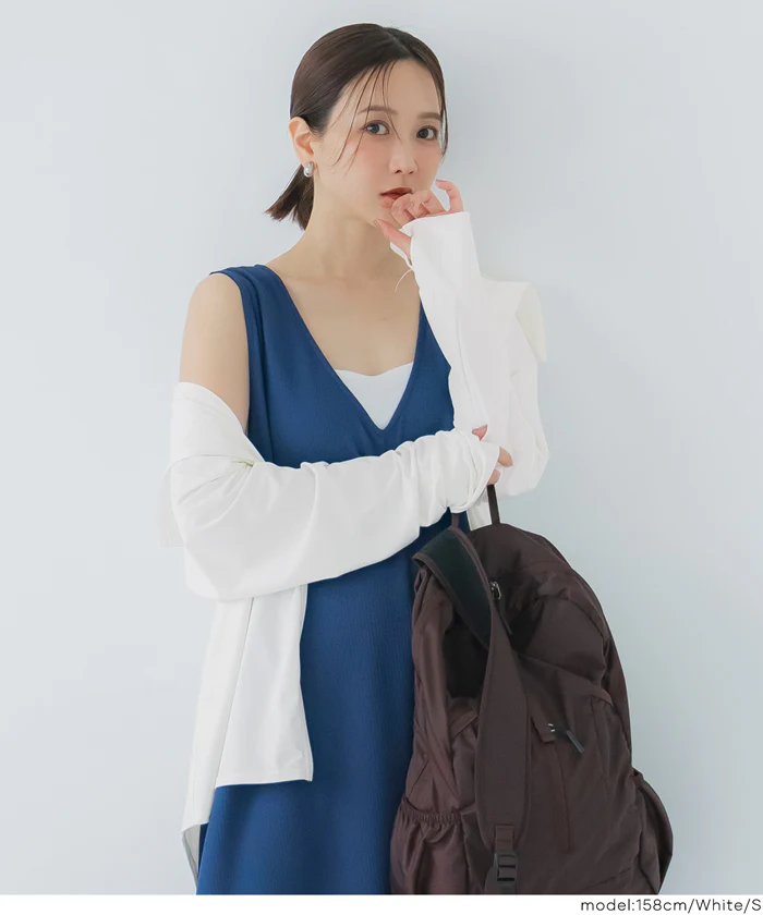 UVカットバックギャザーパーカー レディース メール便不可【田中里奈様着用】 - Image 6