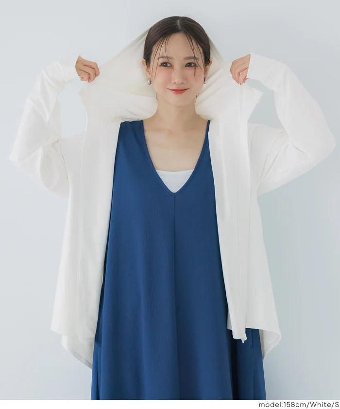 UVカットバックギャザーパーカー レディース メール便不可【田中里奈様着用】 - Image 8