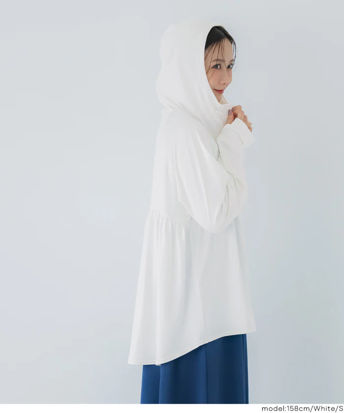 UVカットバックギャザーパーカー レディース メール便不可【田中里奈様着用】 - Image 9
