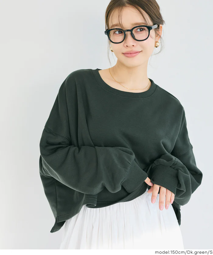 裏毛クロップドスウェット レディース メール便不可 - Image 18