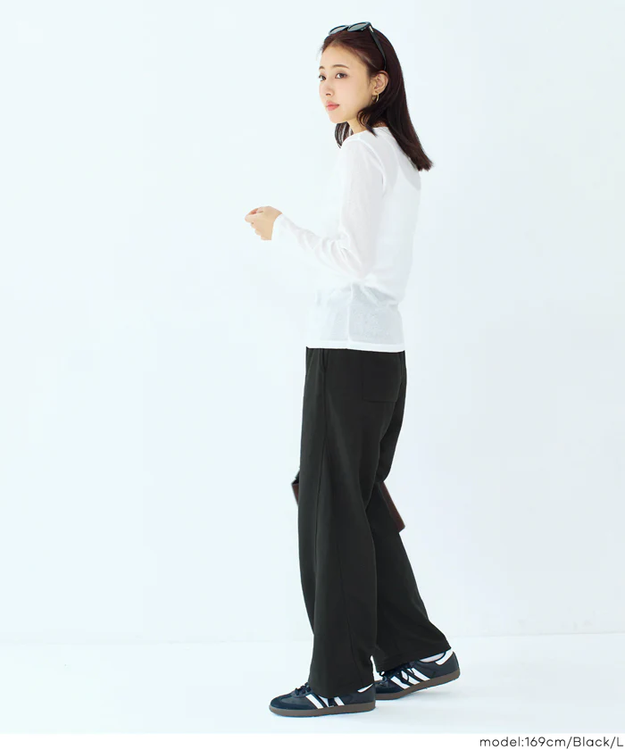 裏毛カーブスウェットパンツ レディース メール便不可 - Image 12