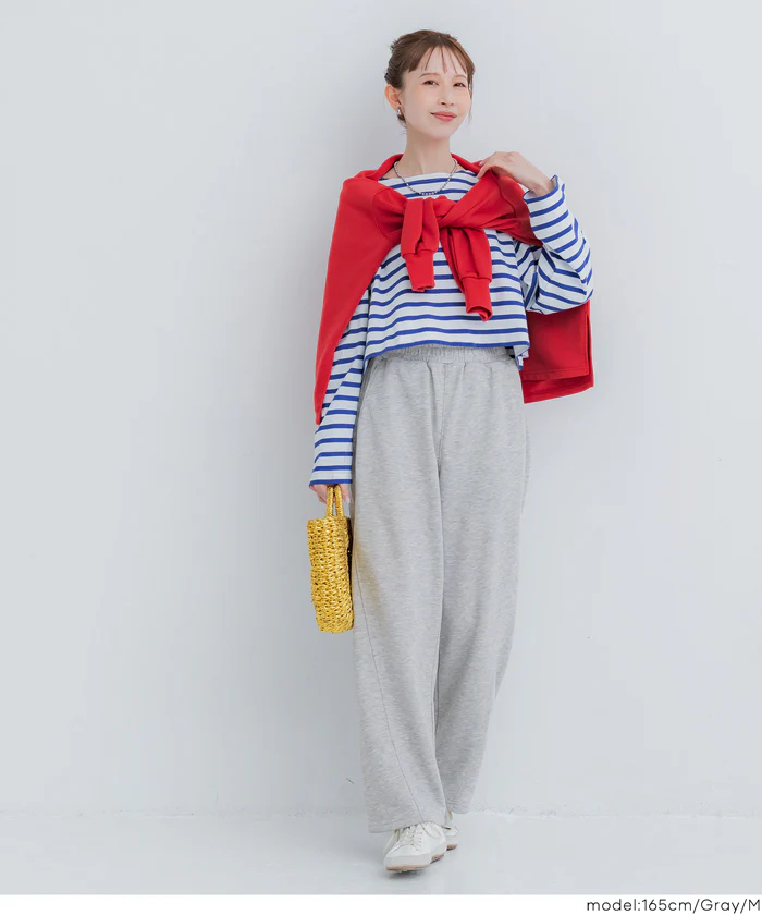 裏毛カーブスウェットパンツ レディース メール便不可 - Image 8