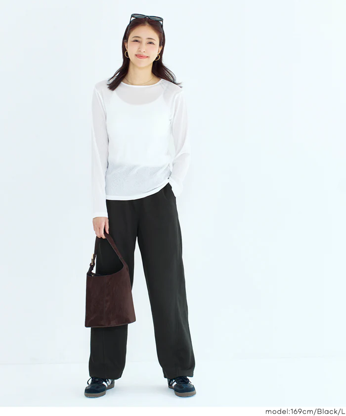 裏毛カーブスウェットパンツ レディース メール便不可 - Image 9