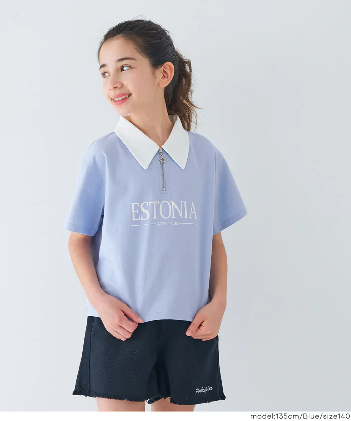 ハーフジップポロTシャツ キッズ メール便不可 - Image 11