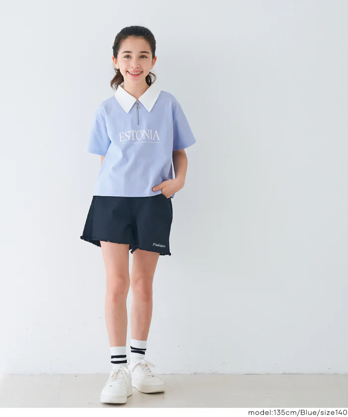 ハーフジップポロTシャツ キッズ メール便不可 - Image 13