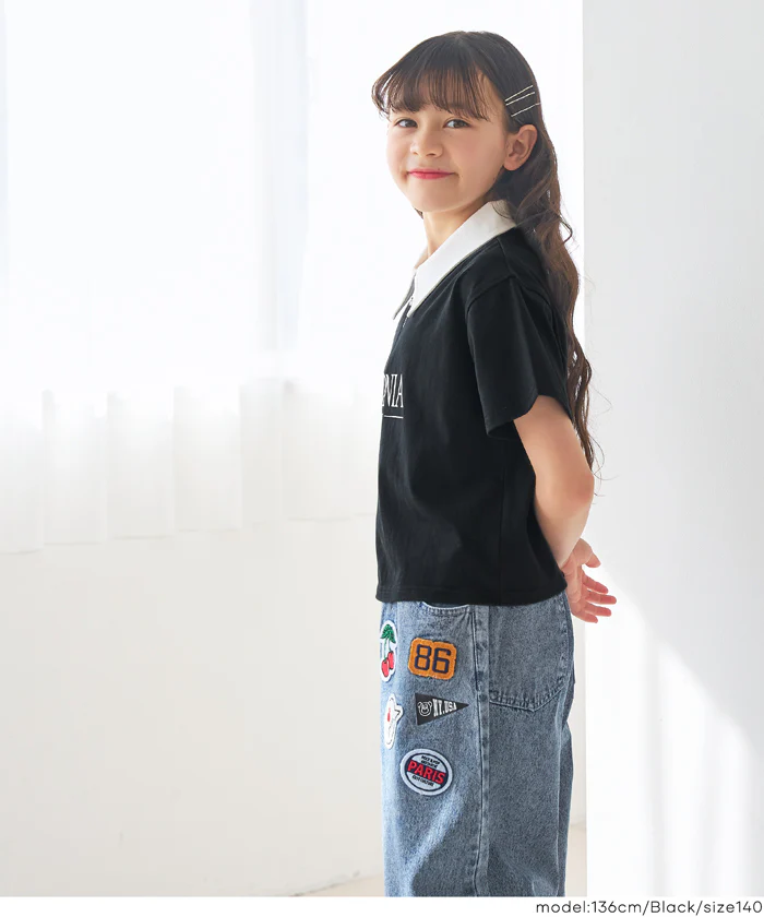 ハーフジップポロTシャツ キッズ メール便不可 - Image 4