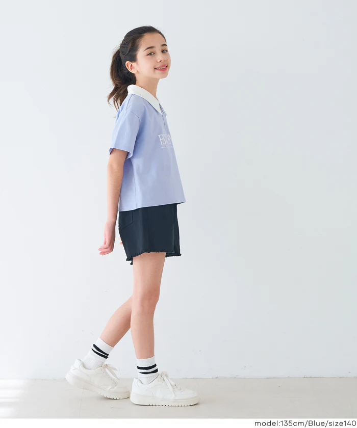 ハーフジップポロTシャツ キッズ メール便不可 - Image 9