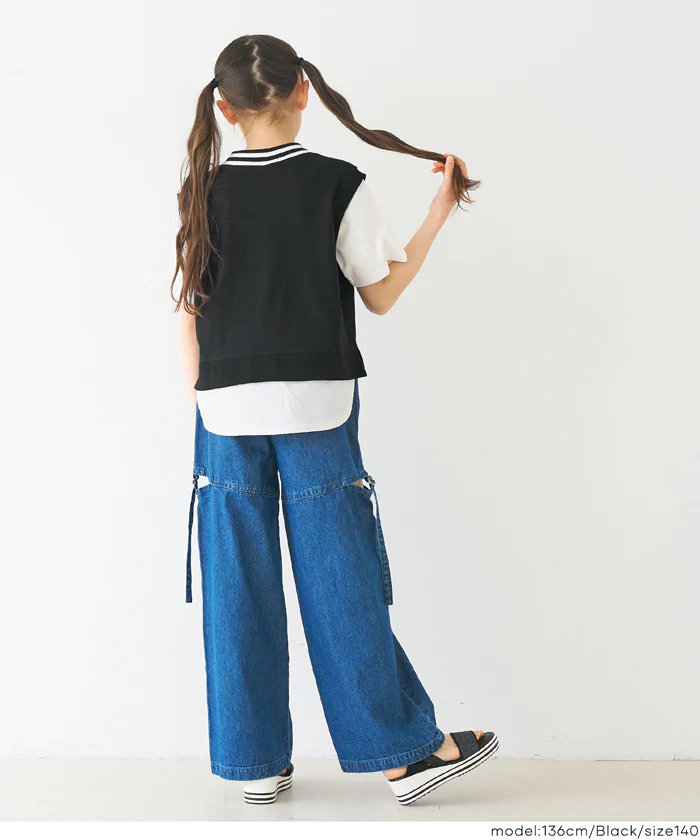 セール★1490円→990円 ベストレイヤードTシャツ キッズ メール便不可 - Image 4