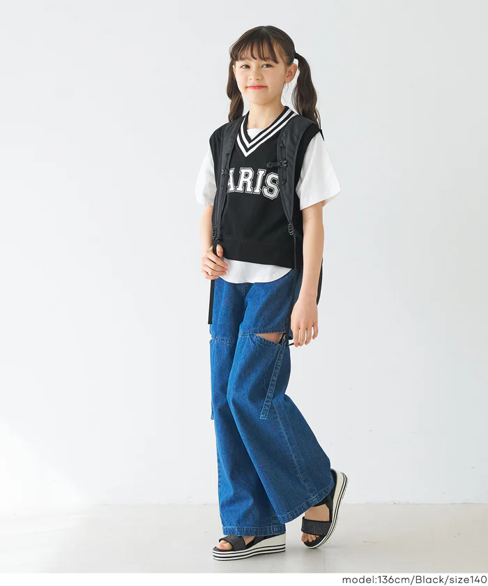 セール★1490円→990円 ベストレイヤードTシャツ キッズ メール便不可 - Image 7