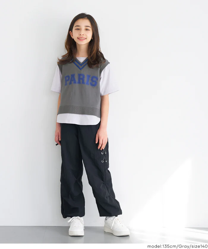 セール★1490円→990円 ベストレイヤードTシャツ キッズ メール便不可 - Image 8