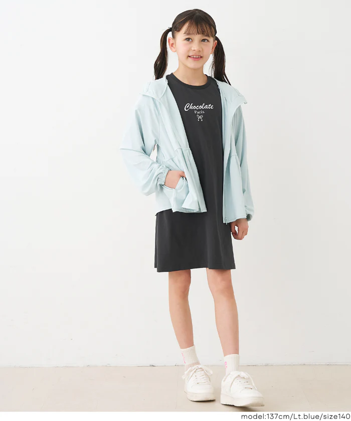 UVカットギャザーパーカー キッズ メール便不可 - Image 10