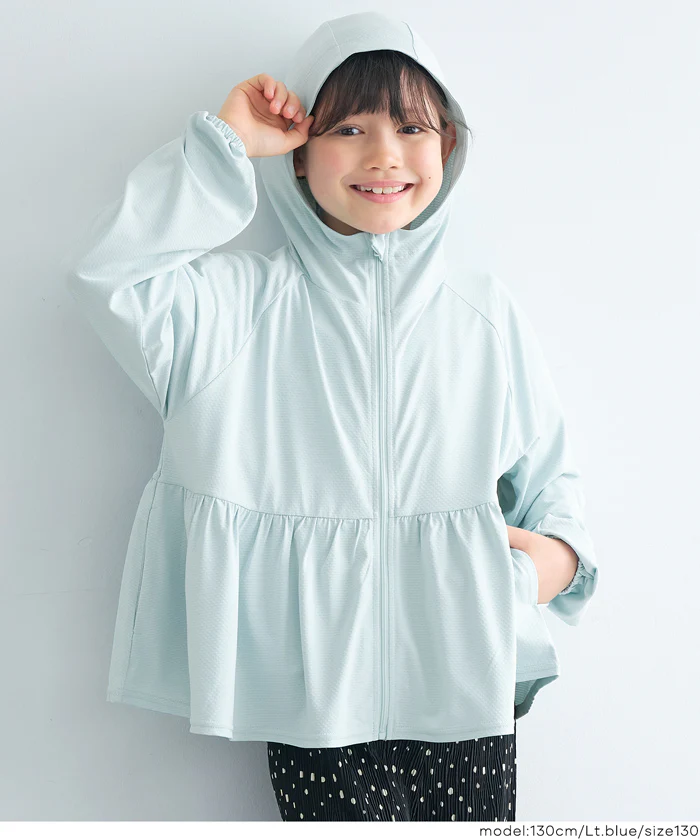 UVカットギャザーパーカー キッズ メール便不可 - Image 14