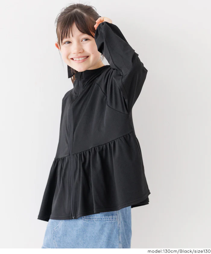 UVカットギャザーパーカー キッズ メール便不可 - Image 6