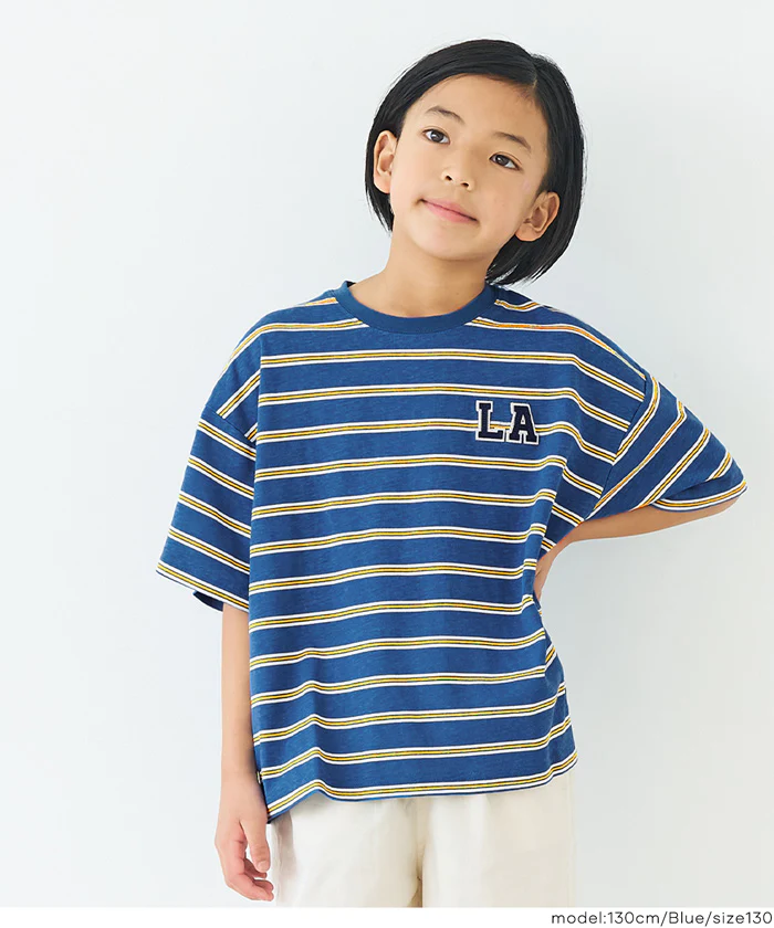 マルチボーダービッグTシャツ キッズ メール便不可 - Image 13