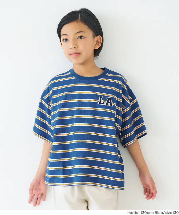 マルチボーダービッグTシャツ キッズ メール便不可 - Image 8