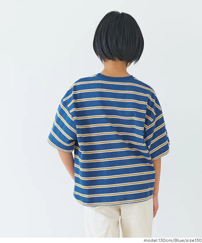 マルチボーダービッグTシャツ キッズ メール便不可 - Image 9