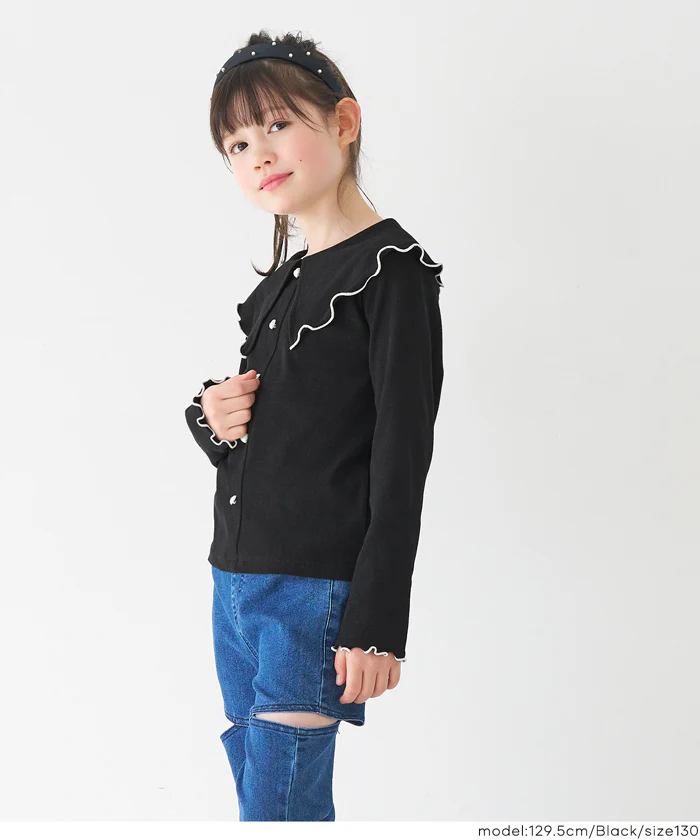 リブハートボタントップス キッズ メール便不可 - Image 6