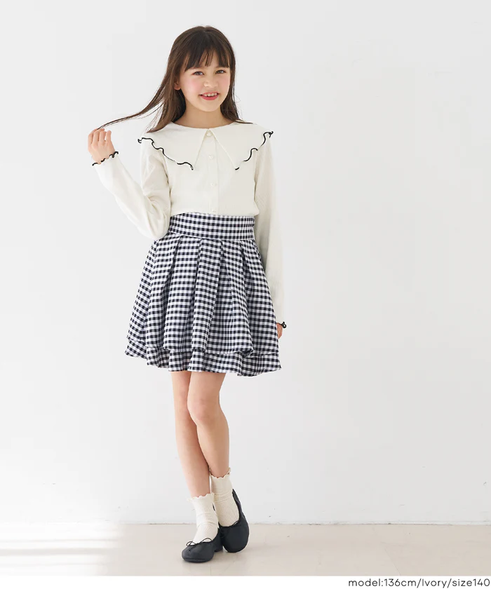 リブハートボタントップス キッズ メール便不可 - Image 8