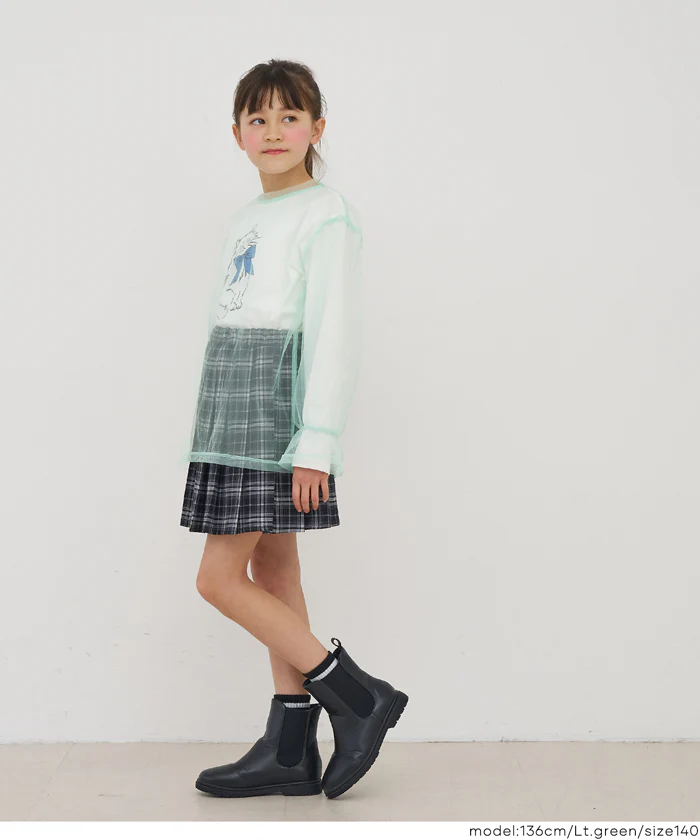 セール★1690円→550円チュールトップス＆長袖Tシャツ 2枚セット キッズ メール便不可 - Image 12