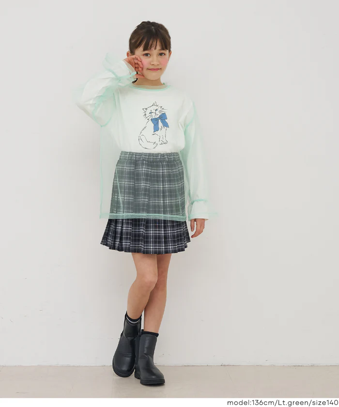 セール★1690円→550円チュールトップス＆長袖Tシャツ 2枚セット キッズ メール便不可 - Image 8