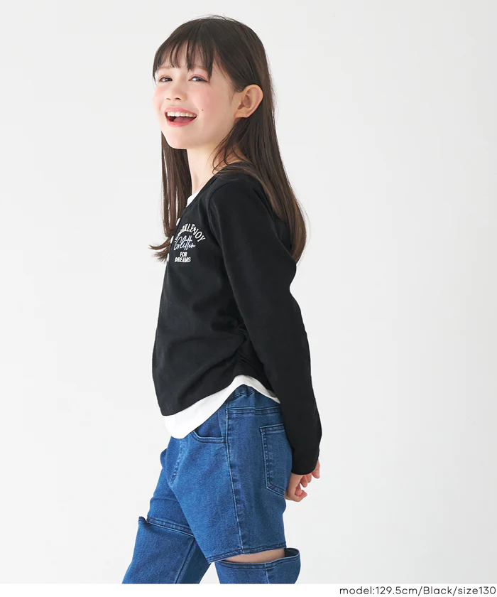セール★1490円→990円 レイヤード風トップス キッズ メール便不可 - Image 3