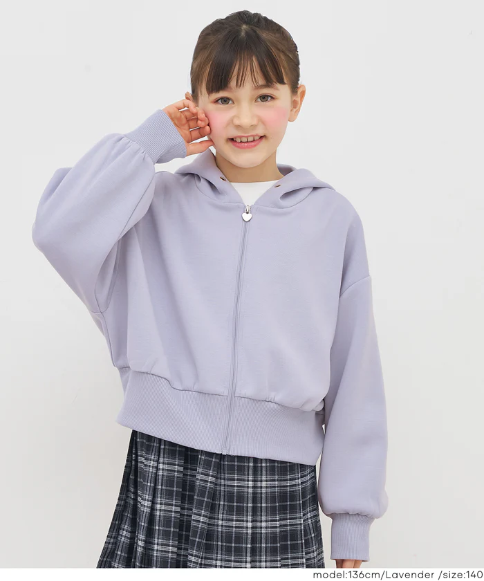ソフトスウェットジップアップパーカー キッズ メール便不可 - Image 4