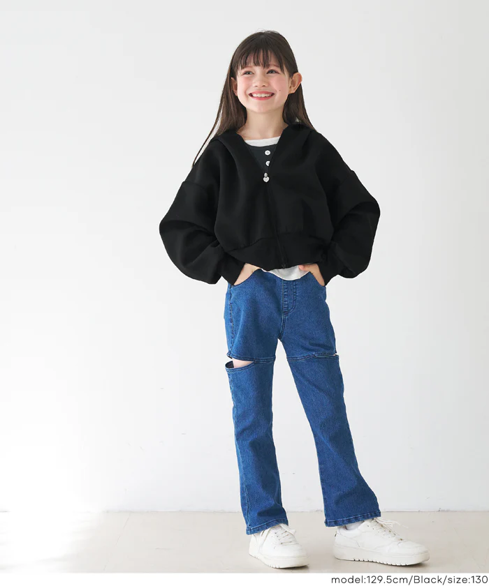 ソフトスウェットジップアップパーカー キッズ メール便不可 - Image 8