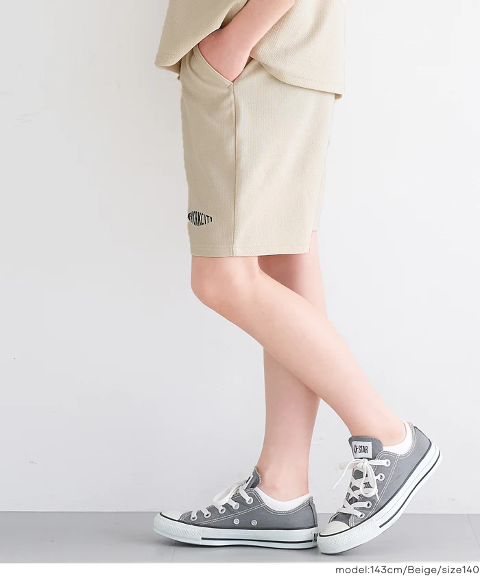 ライトエンボス刺繍ハーフパンツ キッズ メール便不可 - Image 4