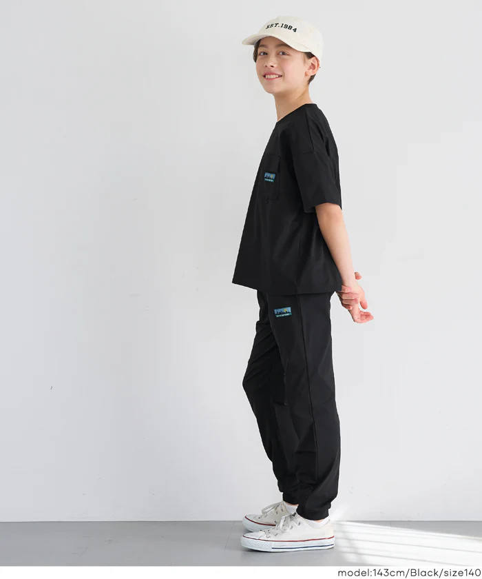 ネームストレッチジョガーパンツ キッズ メール便不可 - Image 4