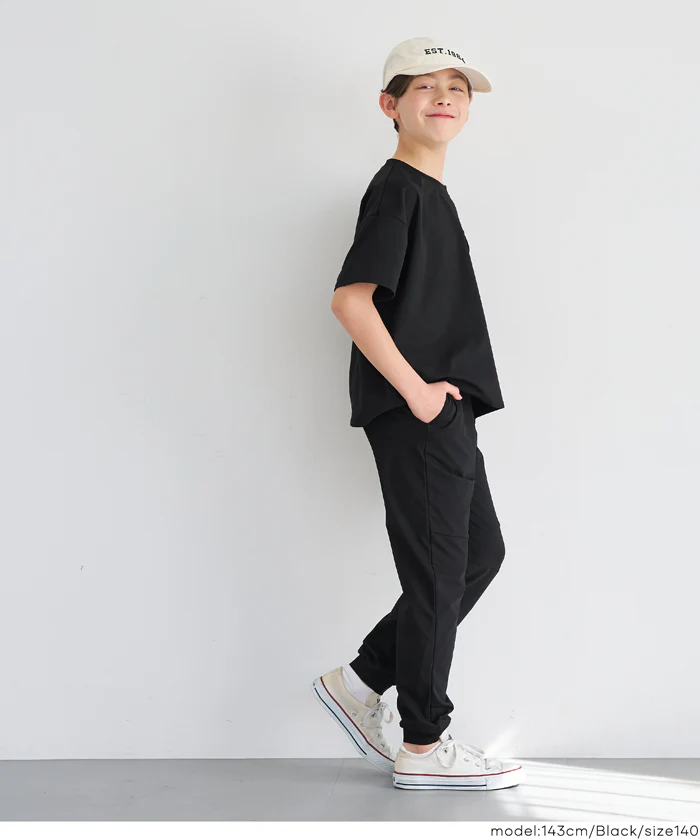 ネームストレッチジョガーパンツ キッズ メール便不可 - Image 6