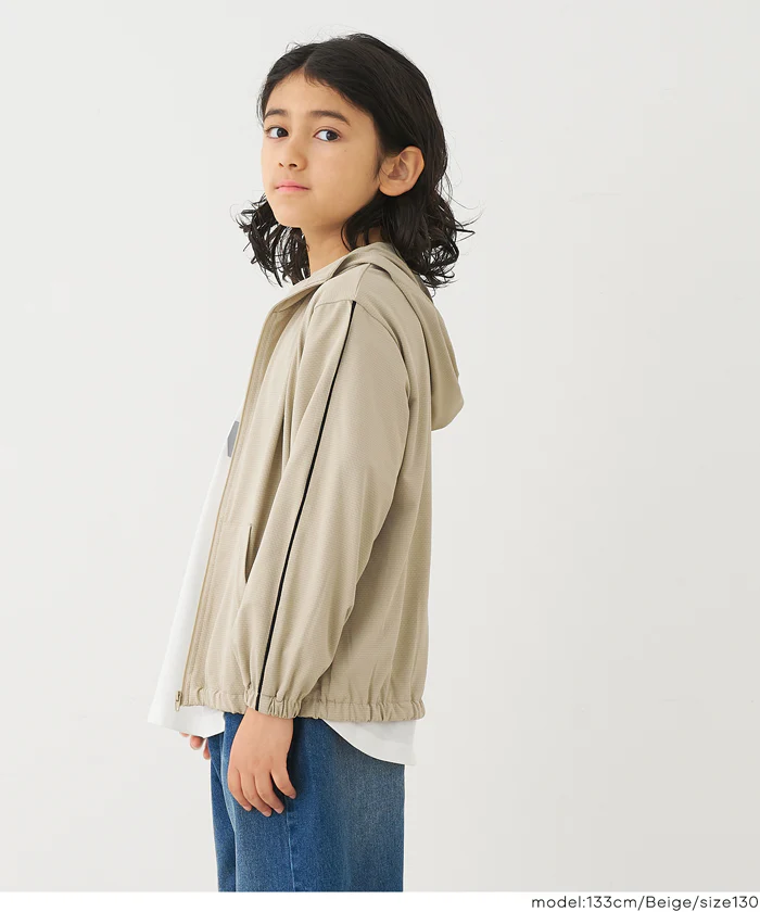 UVカットラインパーカー キッズ メール便不可 - Image 10