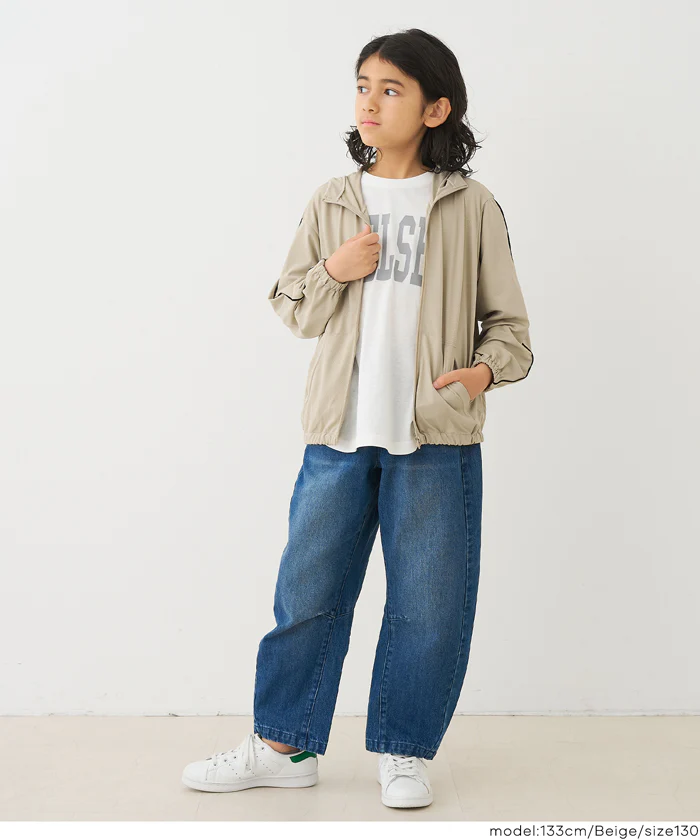 UVカットラインパーカー キッズ メール便不可 - Image 9