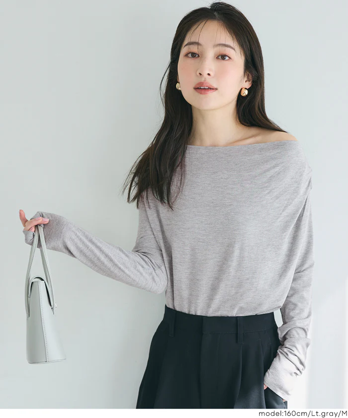 とろみドレープカットソー レディース メール便不可 - Image 7