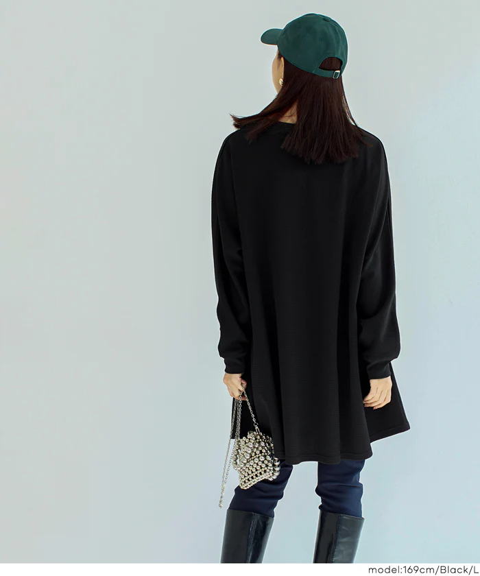 エンボスフレアチュニックトップス レディース メール便不可 - Image 10
