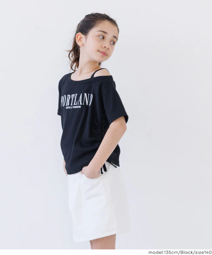 リブワンショルダートップス キッズ メール便可 - Image 8