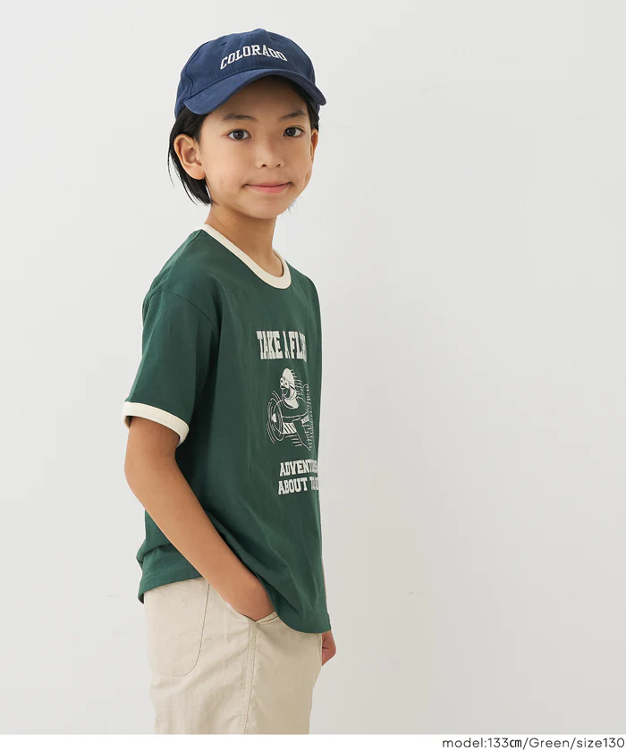 プリントリンガーTシャツ キッズ メール便可 - Image 3