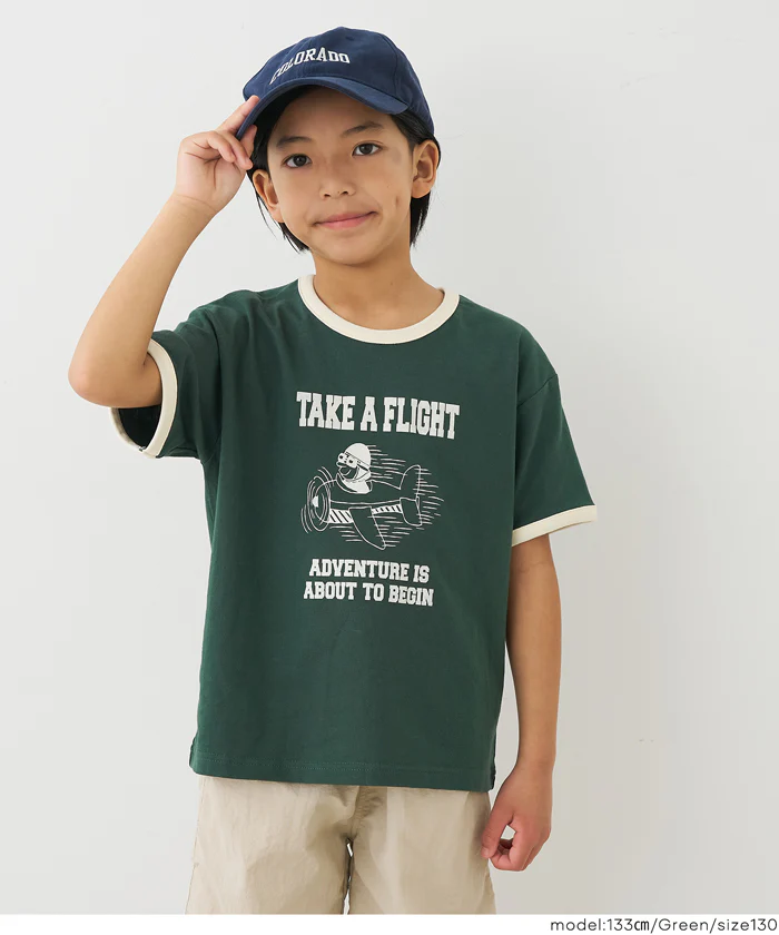 プリントリンガーTシャツ キッズ メール便可 - Image 5