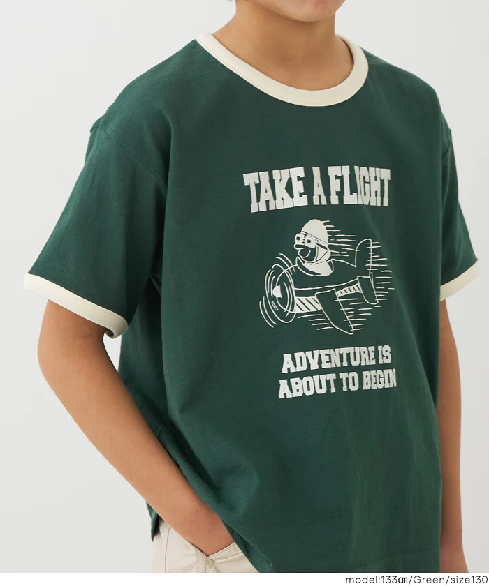 プリントリンガーTシャツ キッズ メール便可 - Image 6