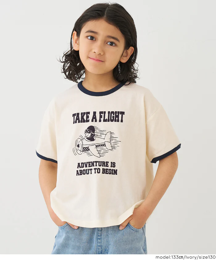 プリントリンガーTシャツ キッズ メール便可 - Image 8